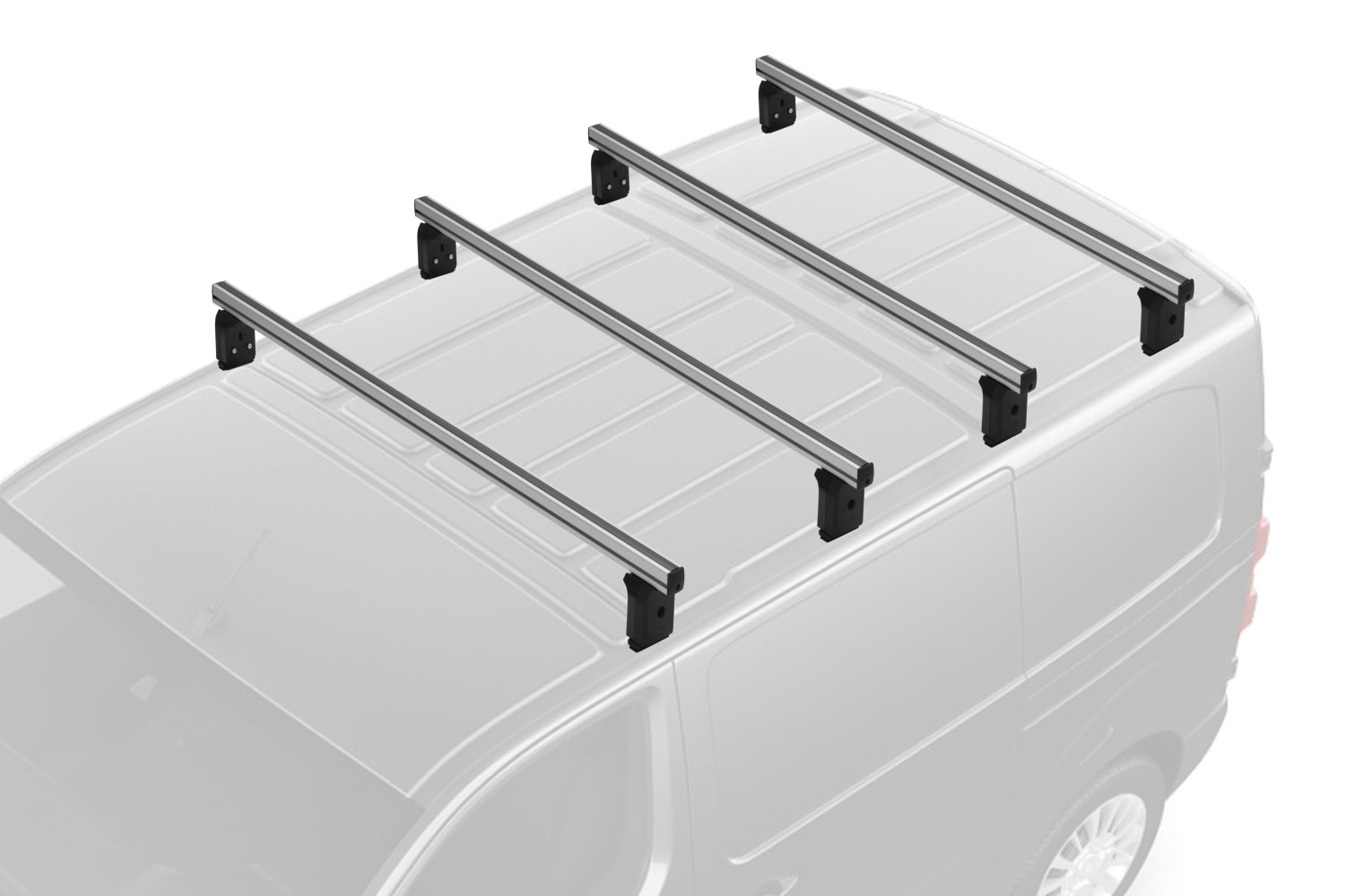 Dakdragers geschikt voor Toyota ProAce Verso II 2016-heden Menabo Professional aluminium - 4 dragers