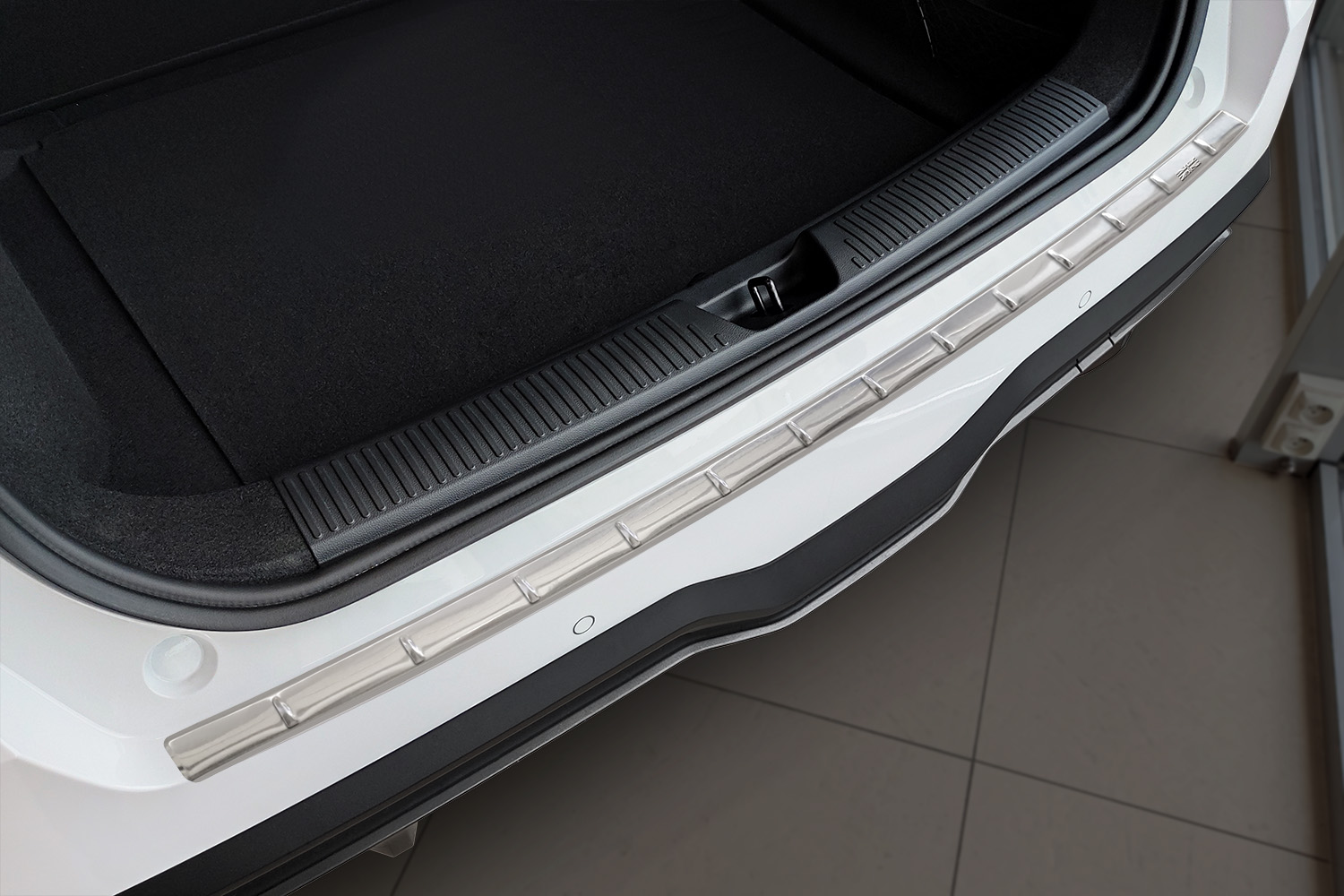Bumperbeschermer geschikt voor MG4 EV 2022-heden 5-deurs hatchback RVS geborsteld