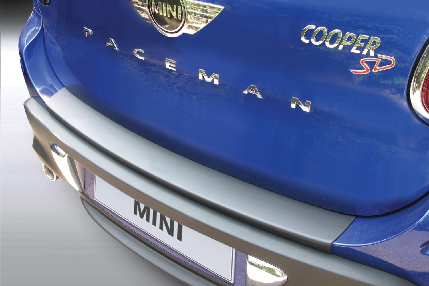 Rear bumper protector suitable for Mini PaceMan 2012-2016 3-door hatchback ABS - matt black