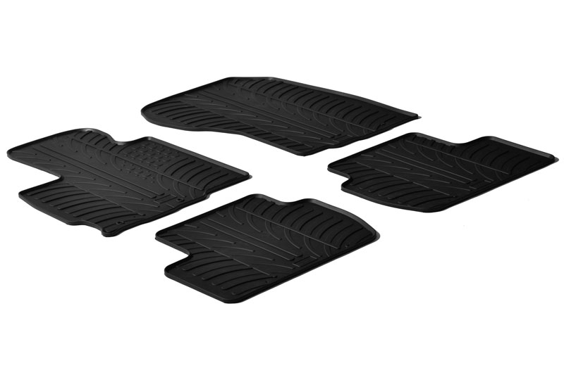 Fußmatten passend für Mitsubishi Outlander II 2010-2012 Rubbasol Gummi