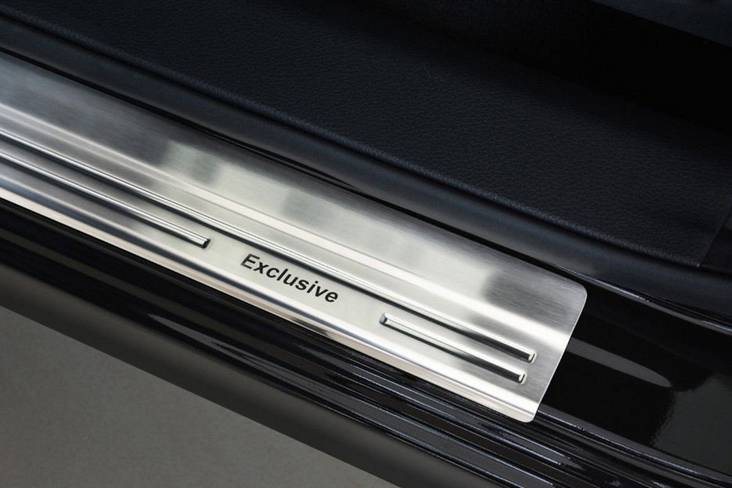 Door sill plates suitable for Nissan Qashqai (J11) 2013-2021 stainless steel brushed 4 pieces