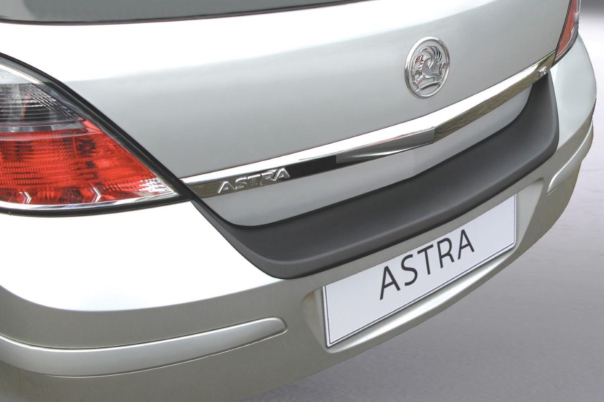 Rear bumper protector suitable for Opel Astra H 2004-2009 5-door hatchback ABS - matt black