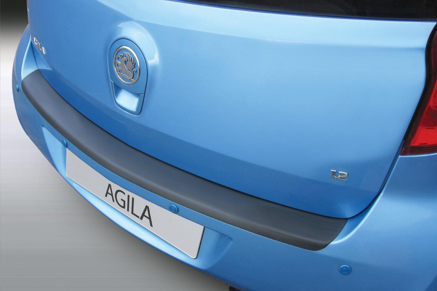 Bumperbeschermer Opel Agila B 2008-2015 5-deurs hatchback ABS - matzwart