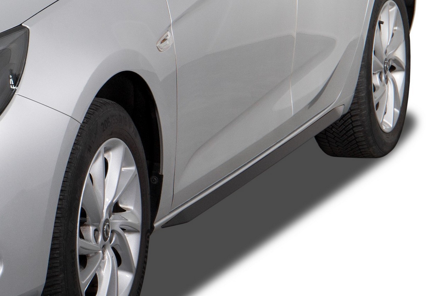 Side skirts suitable for Opel Astra K 2015-2021 5-door hatchback &#34;Slim&#34; ABS