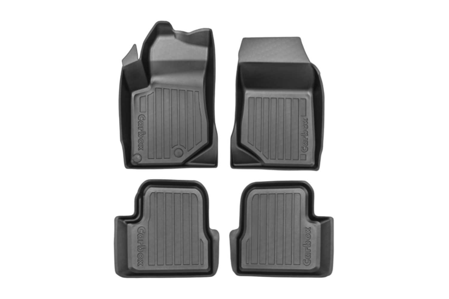 Car mats suitable for Opel Mokka B 2020-present Carbox Floor PE rubber - front + rear set