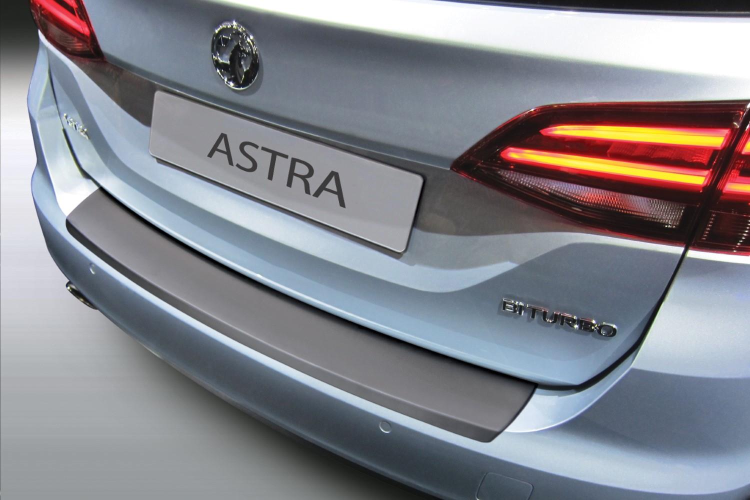 Bumperbeschermer geschikt voor Opel Astra K Sports Tourer 2015-2021 wagon ABS - matzwart