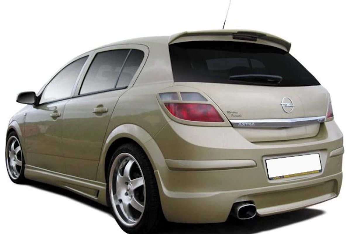 Fits Vauxhall, Opel Astra H Rear Roof Spoiler 3 doors GTC, tuning