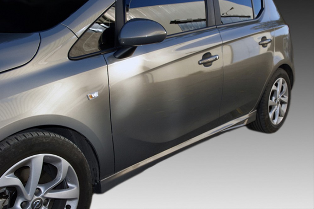 Jupes latérales convient à Opel Corsa E 2014-2019 5 portes bicorps ABS