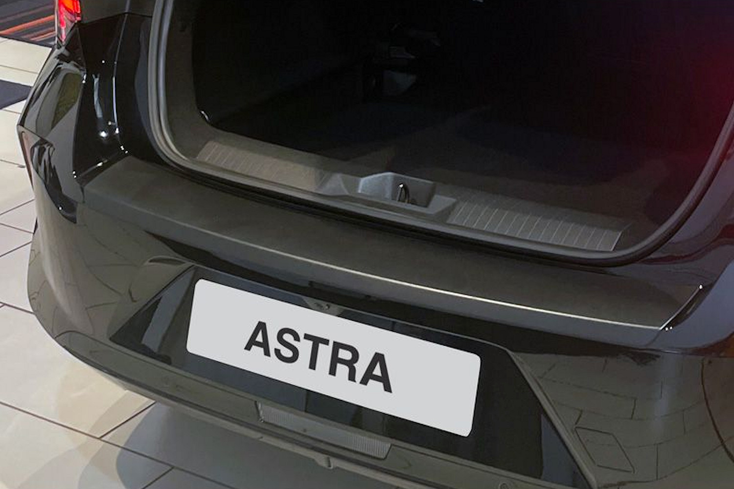 Bumperbeschermer geschikt voor Opel Astra L 2021-heden 5-deurs hatchback ABS - matzwart