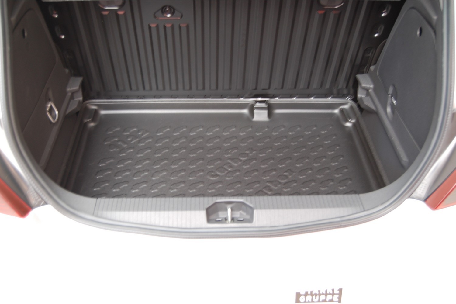 Boot mat suitable for Opel Corsa D 2006-2014 3 & 5-door hatchback Carbox Form PE rubber - black