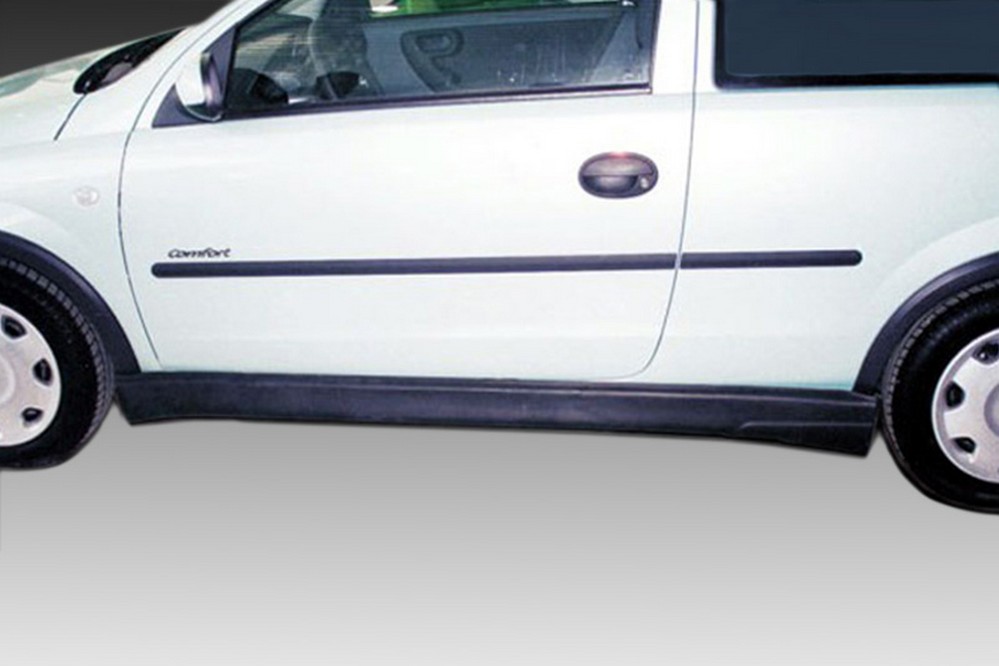 Side skirts suitable for Opel Corsa C 2000-2006 3-door hatchback ABS