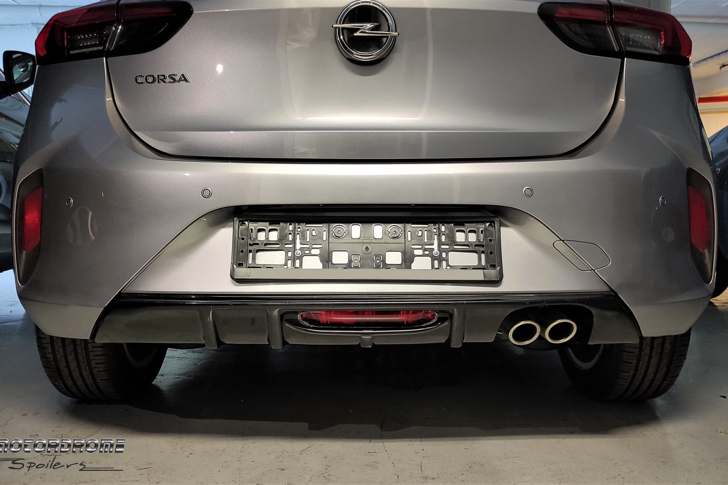 Rear diffuser suitable for Opel Corsa F 2019-present 5-door hatchback ABS