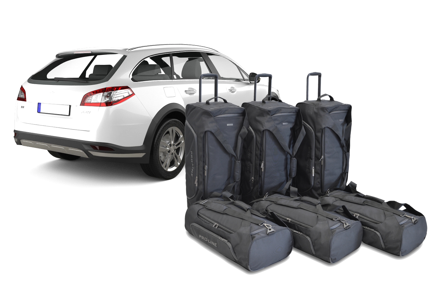 Set de sacs de voyage convient à Peugeot 508 I SW 2012-2018 break Pro.Line