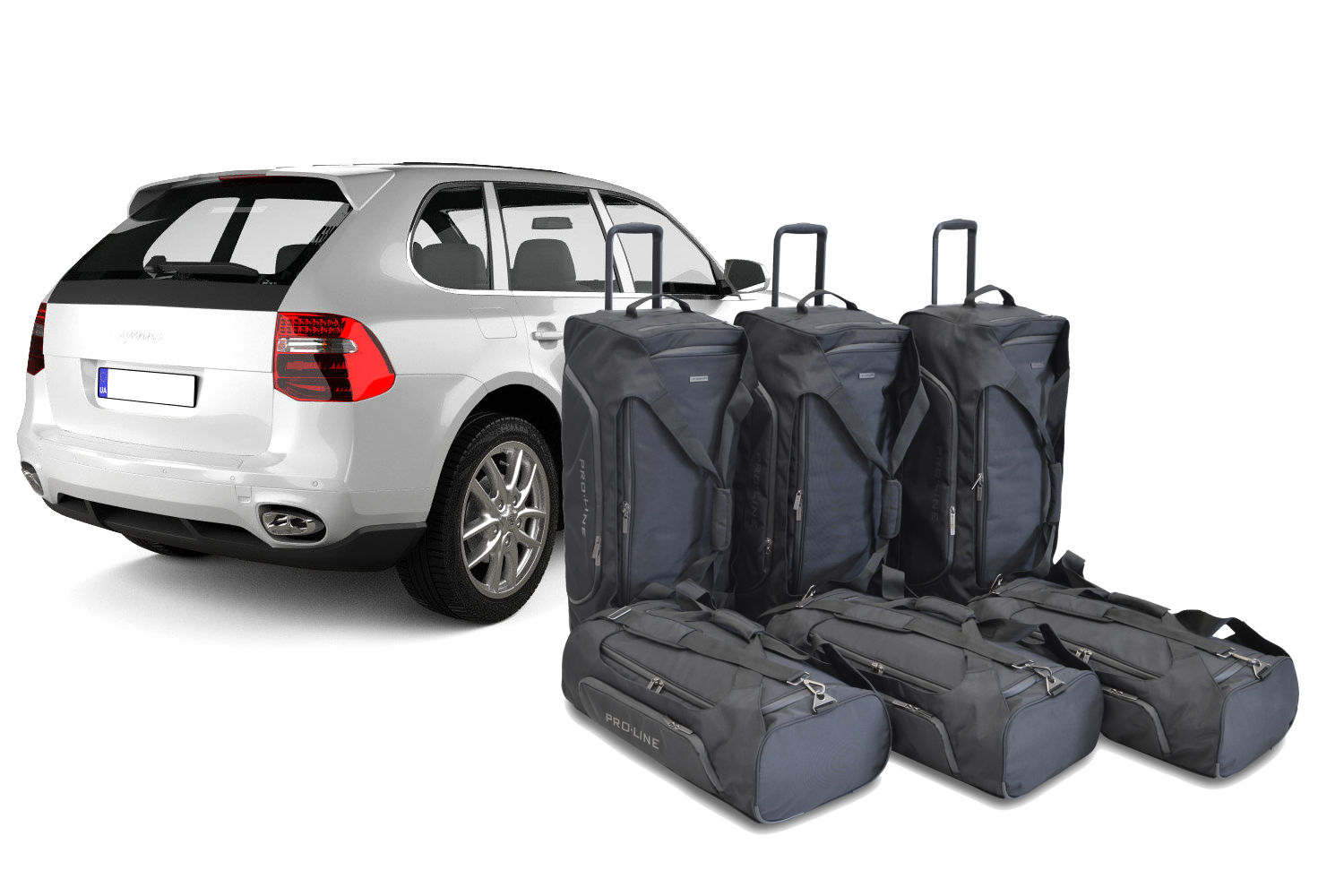 Travel bag set suitable for Porsche Cayenne I (9PA) 2002-2010 Pro.Line