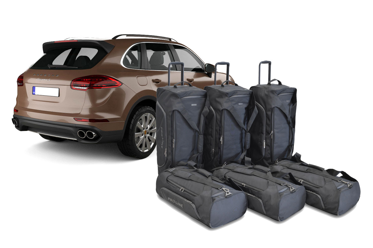 Travel bag set suitable for Porsche Cayenne II (92A) 2010-2017 Pro.Line