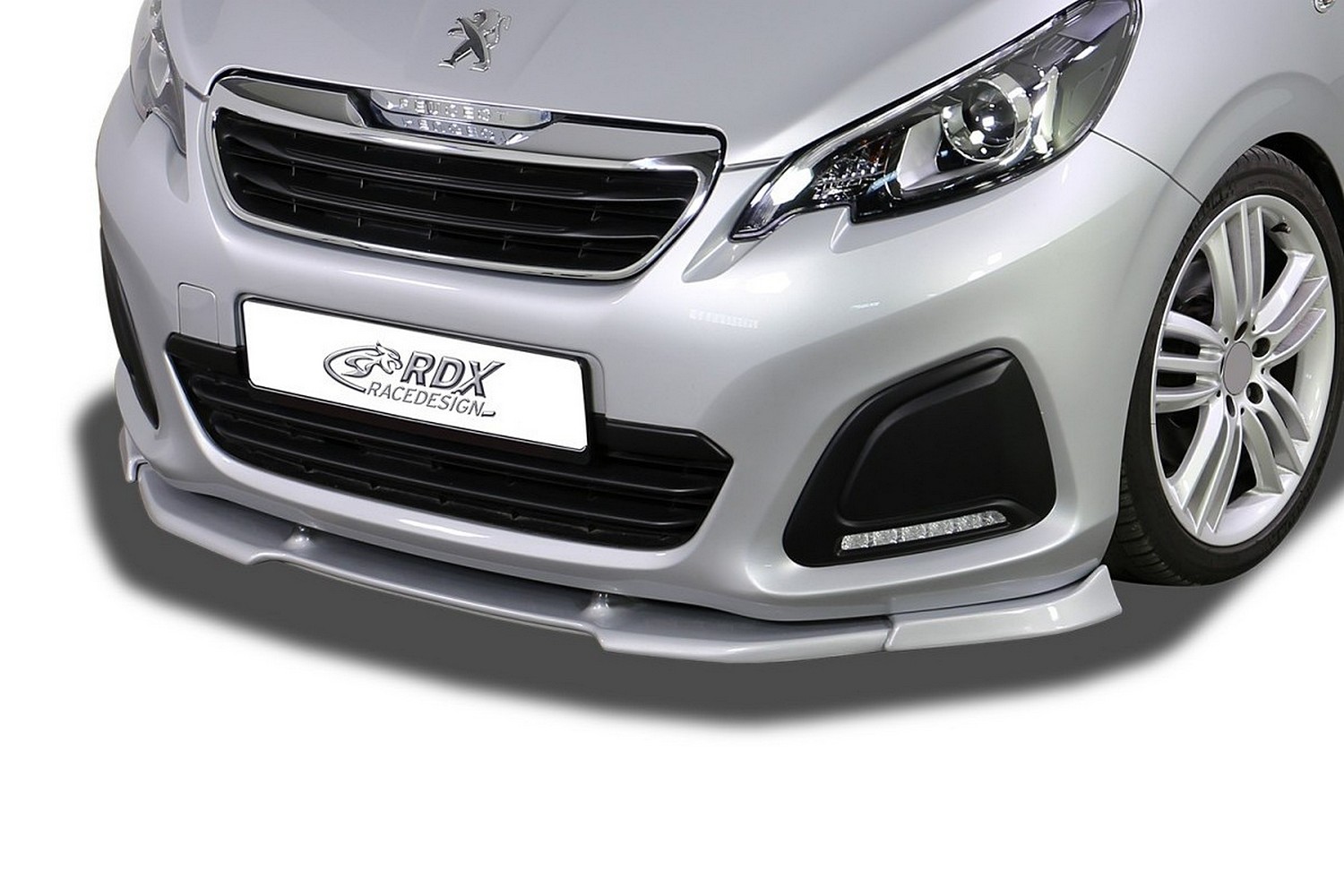 Front spoiler suitable for Peugeot 108 2014-present 3 & 5-door hatchback Vario-X PU