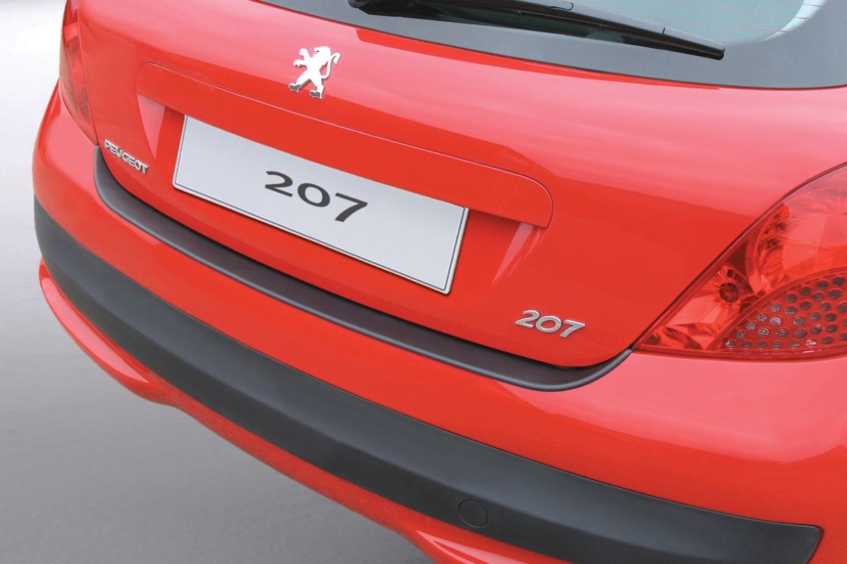 Protection de seuil de coffre Peugeot 207 2006-2012 3 & 5 portes bicorps ABS - noir mat