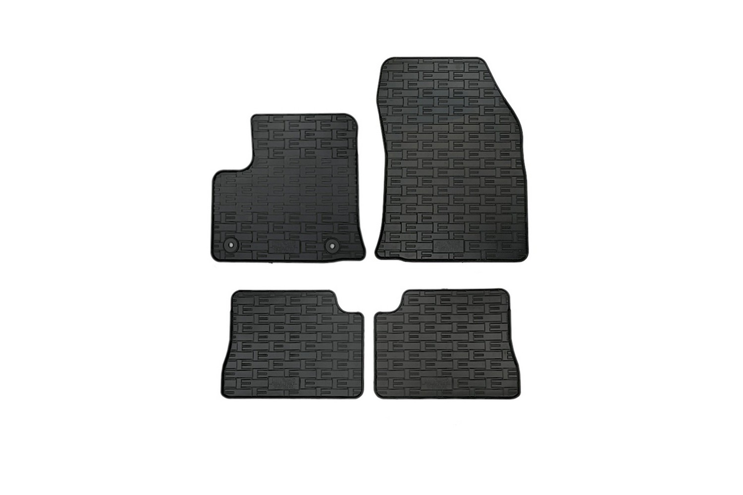 Car mats suitable for Peugeot 208 II 2019-present 5-door hatchback rubber