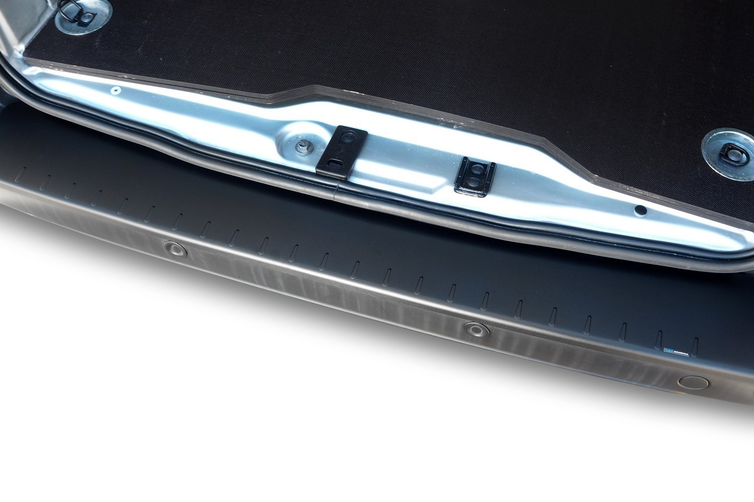 Bumperbeschermer geschikt voor Peugeot Partner II (B9) 2008-2018 aluminium mat zwart