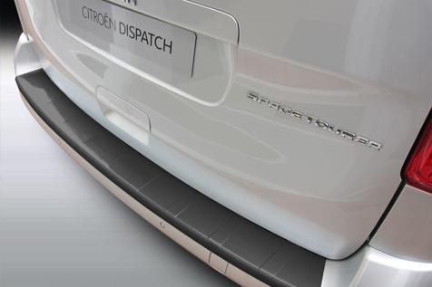 Protection de seuil de coffre convient à Peugeot Traveller 2016-présent ABS - noir mat