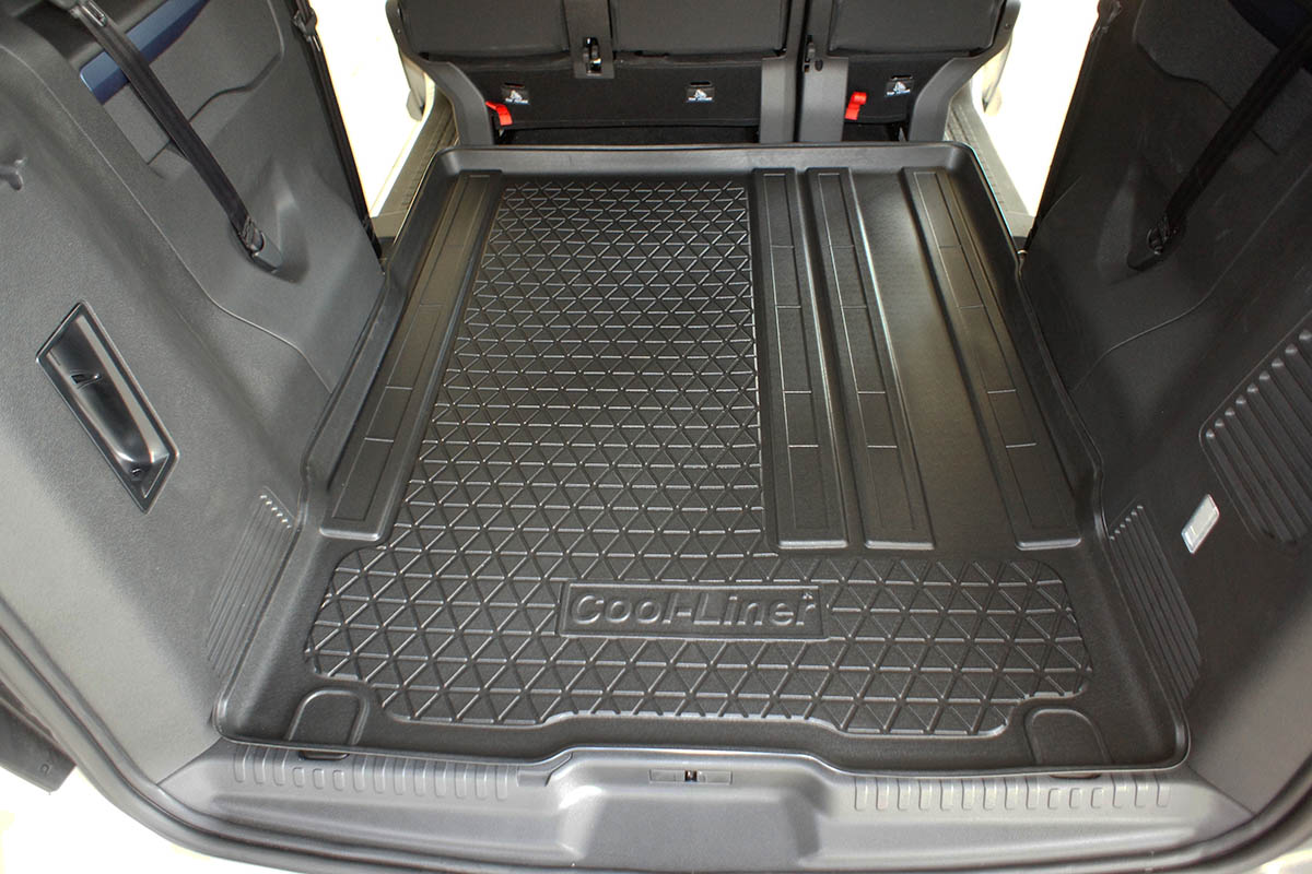 Boot mat suitable for Peugeot Traveller 2016-present Cool Liner anti slip PE/TPE rubber
