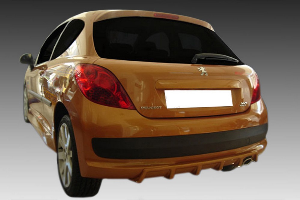 Achterdiffusor geschikt voor Peugeot 207 2006-2015 3 & 5-deurs hatchback ABS
