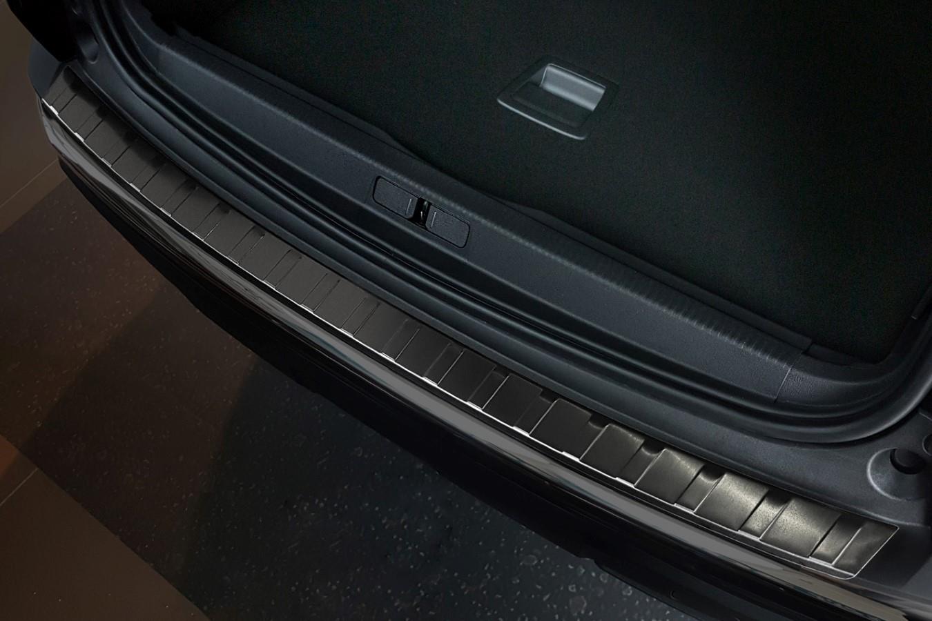 Bumperbeschermer geschikt voor Peugeot 3008 II 2016-heden 5-deurs hatchback RVS geborsteld antraciet