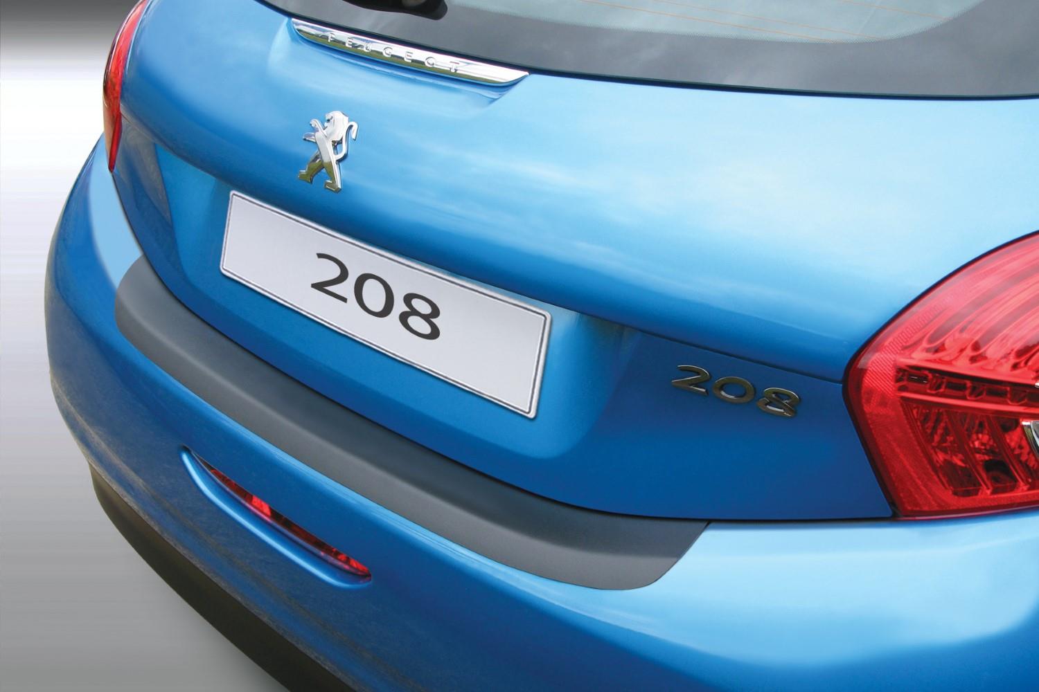 Bumperbeschermer Peugeot 208 I 2012-2019 3 & 5-deurs hatchback ABS - matzwart