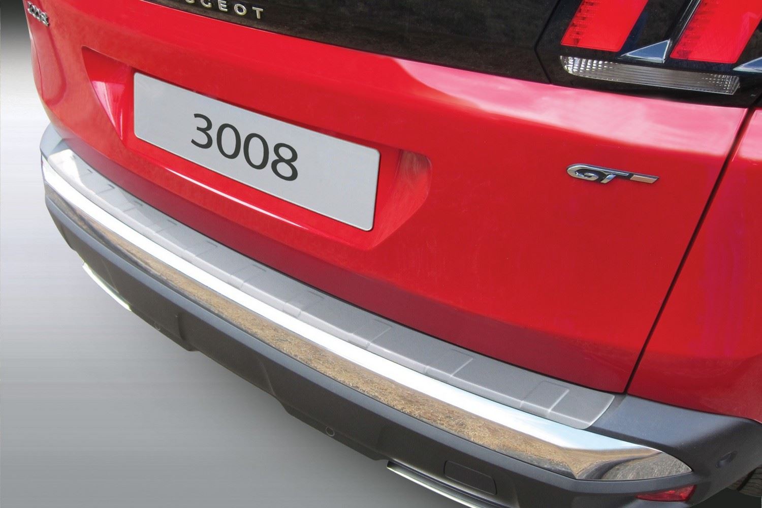 Bumperbeschermer geschikt voor Peugeot 3008 II 2016-heden 5-deurs hatchback ABS - matzwart