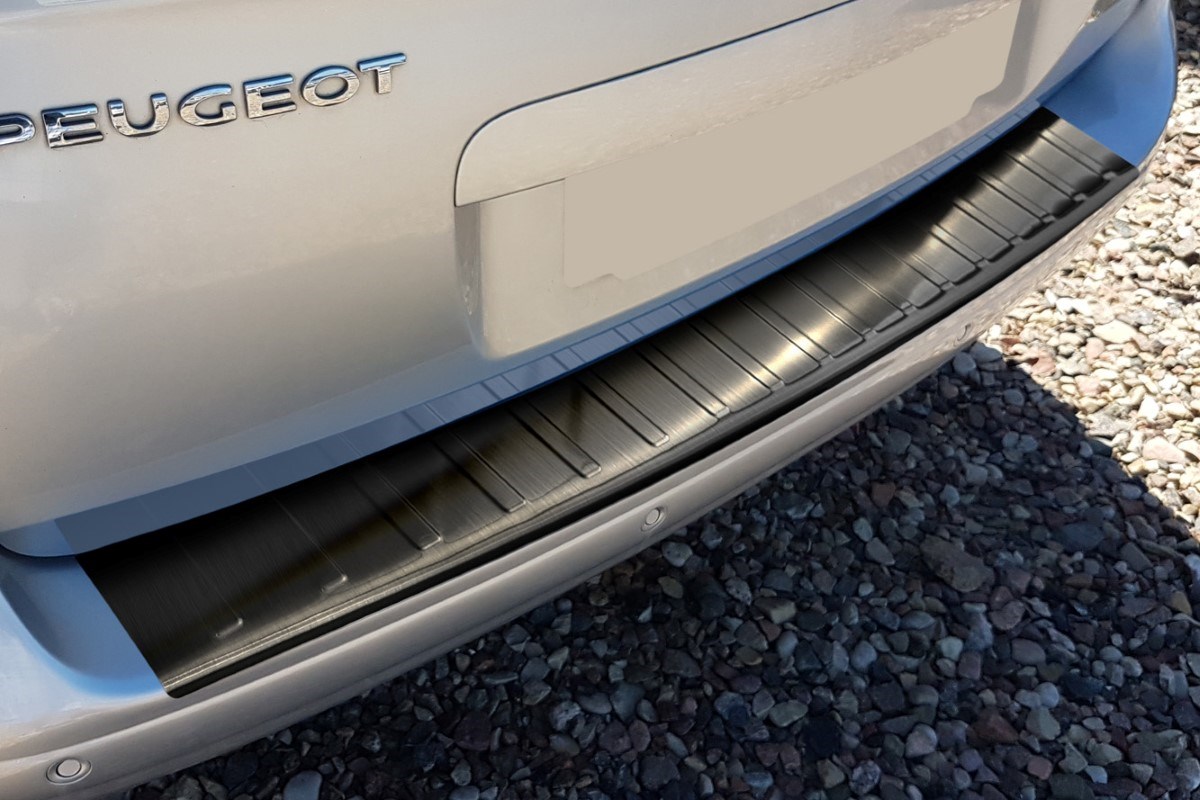 Bumperbeschermer Peugeot 5008 I 2009-2017 RVS geborsteld antraciet