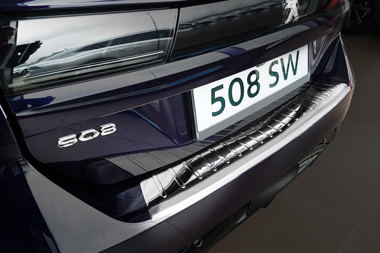 Protection de seuil de coffre Peugeot 508 II SW 2019-présent break acier inox brossé