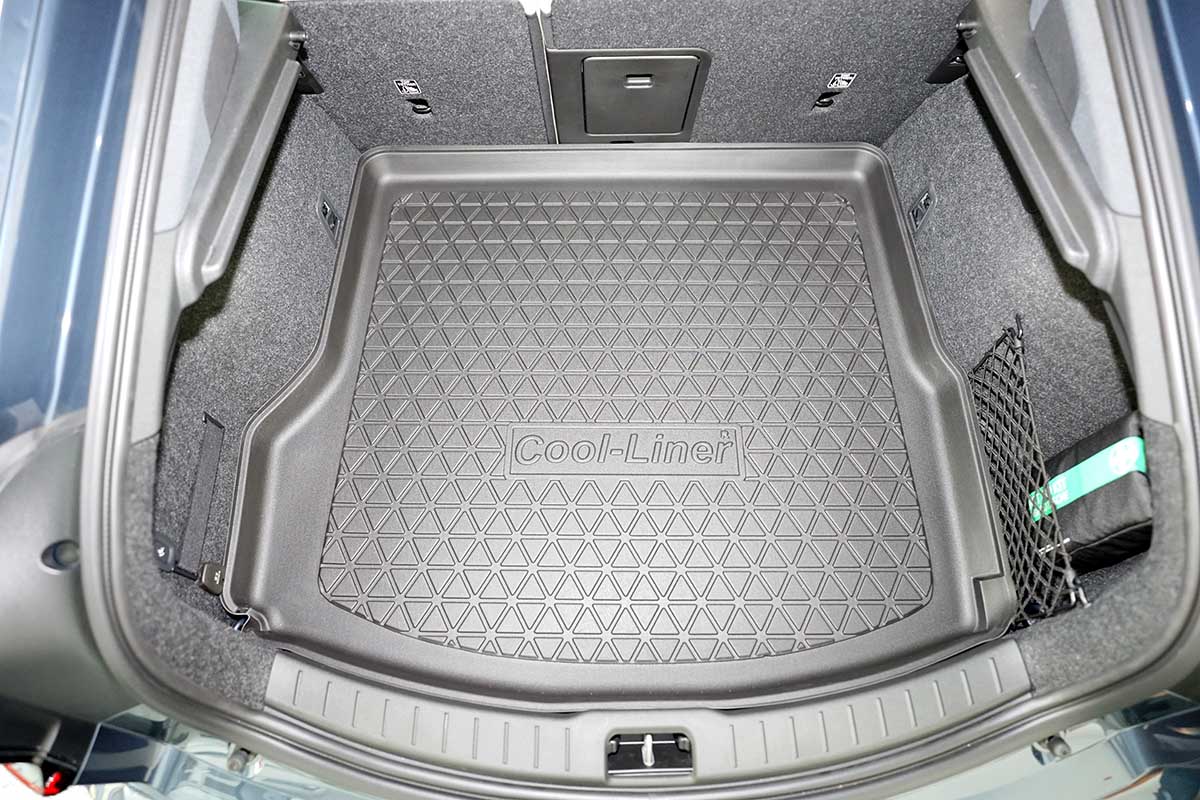Boot mat suitable for Polestar 2 2020-present 5-door hatchback Cool Liner anti slip PE/TPE rubber