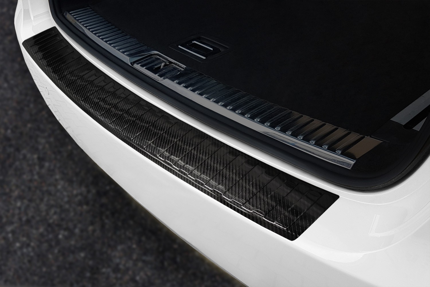Protection de seuil de coffre Porsche Cayenne II (92A) 2010-2014 carbone