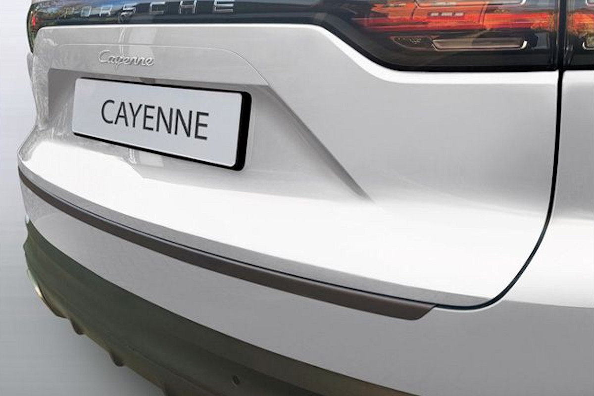 Protection de seuil de coffre convient à Porsche Cayenne III (PO536) 2017-présent ABS - noir mat