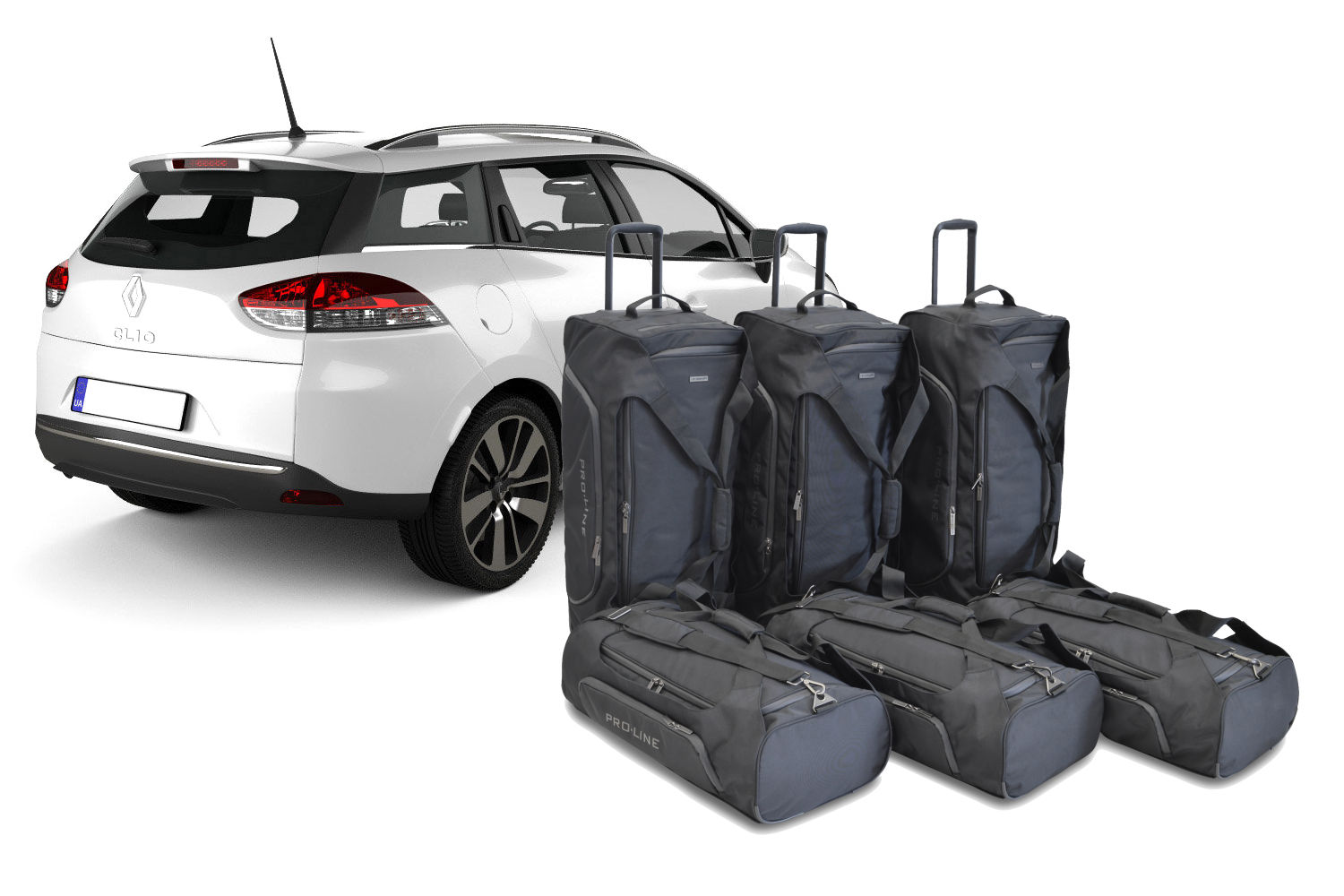 Set de sacs de voyage convient à Renault Clio IV Estate - Grandtour 2013-2020 break Pro.Line