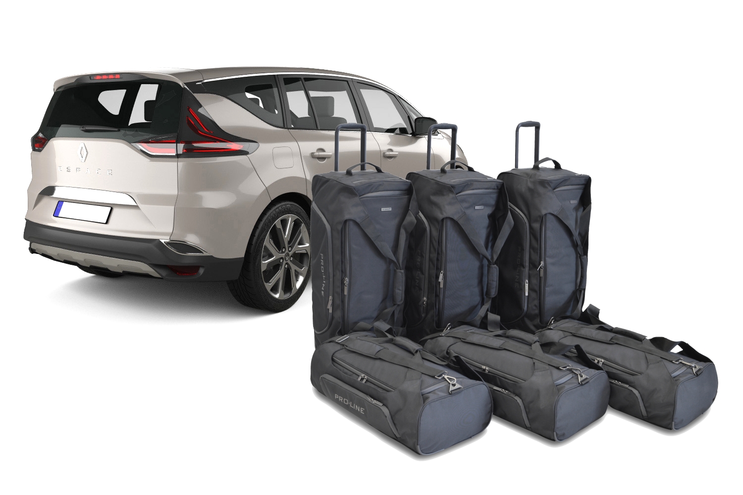 Reisetaschenset passend für Renault Espace V 2015-2023 Pro.Line