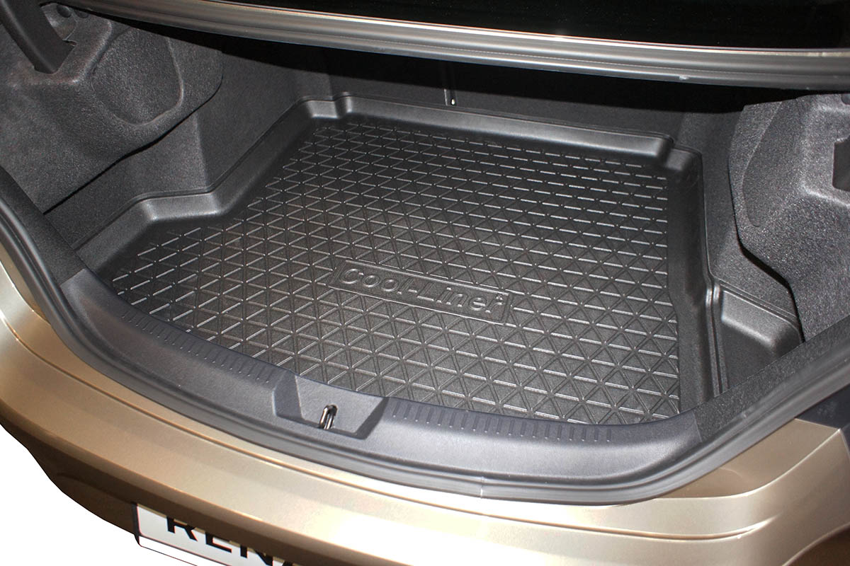 Boot mat suitable for Renault Mégane IV Grand Coupé 2017-present 4-door saloon Cool Liner anti slip PE/TPE rubber