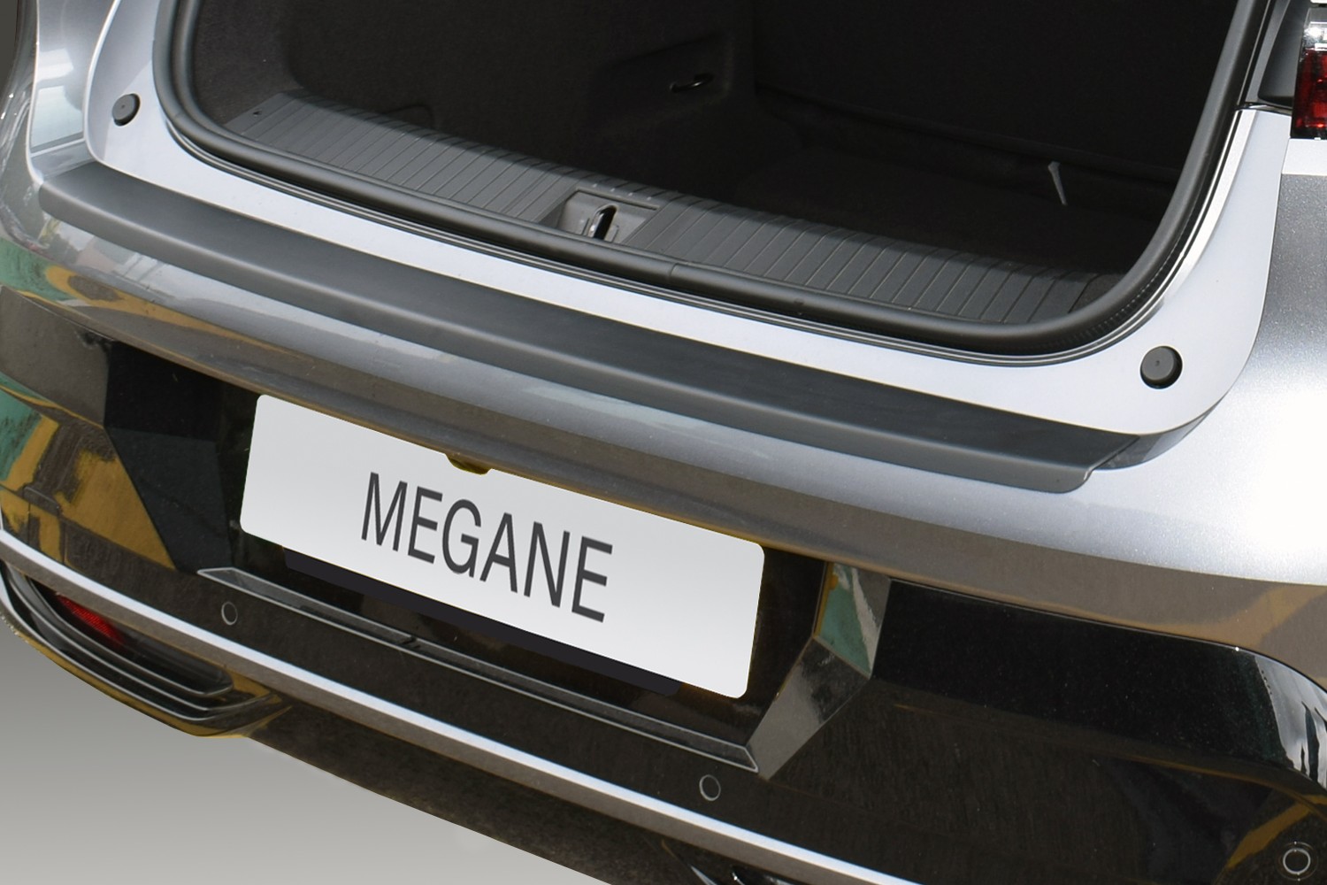 Protection de seuil de coffre convient à Renault Mégane E-Tech 2021-présent ABS - noir mat