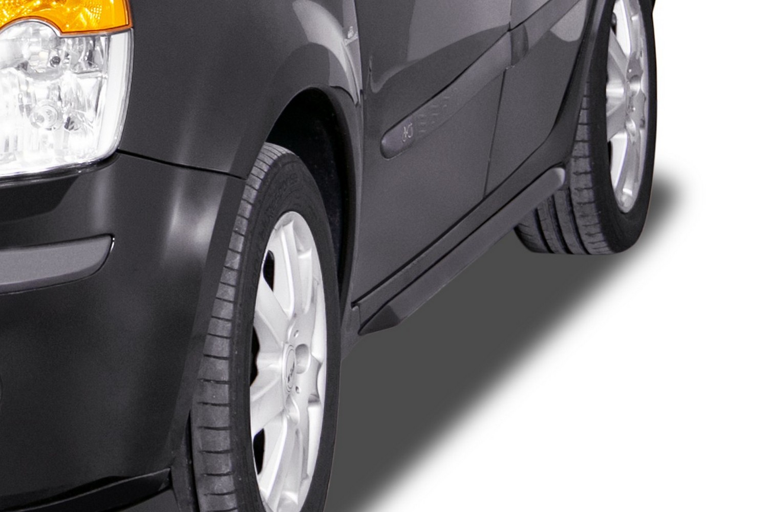 Side skirts suitable for Renault Modus 2004-2012 &#34;Slim&#34; ABS