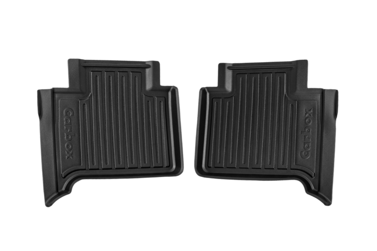 Car mats suitable for Renault Zoë 2012-present 5-door hatchback Carbox Floor PE rubber - rear set