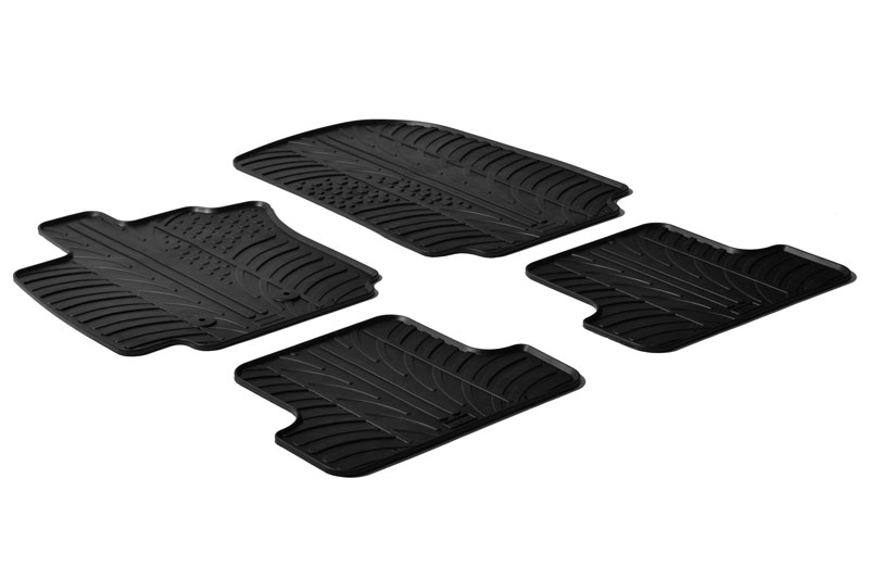 Car mats suitable for Renault Clio III 2005-2012 3 & 5-door hatchback Rubbasol rubber