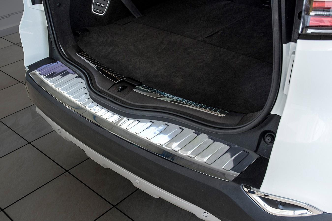 Protection de seuil de coffre convient à Renault Espace V 2015-2023 acier inox brossé