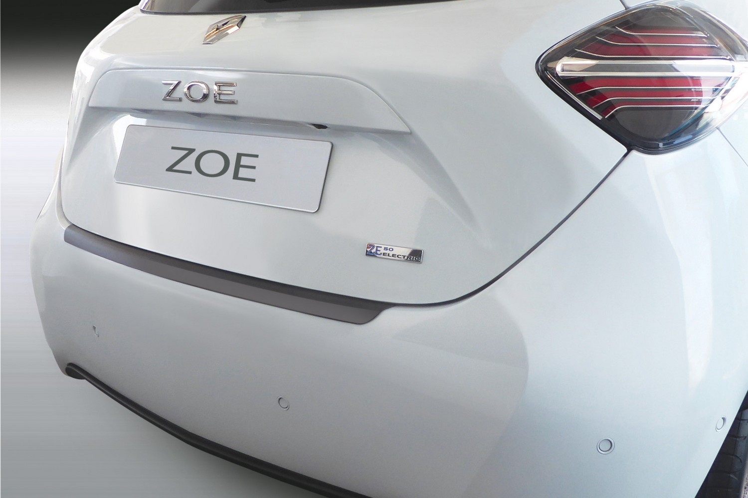 Bumperbeschermer geschikt voor Renault Zoë 2020-heden 5-deurs hatchback ABS - matzwart