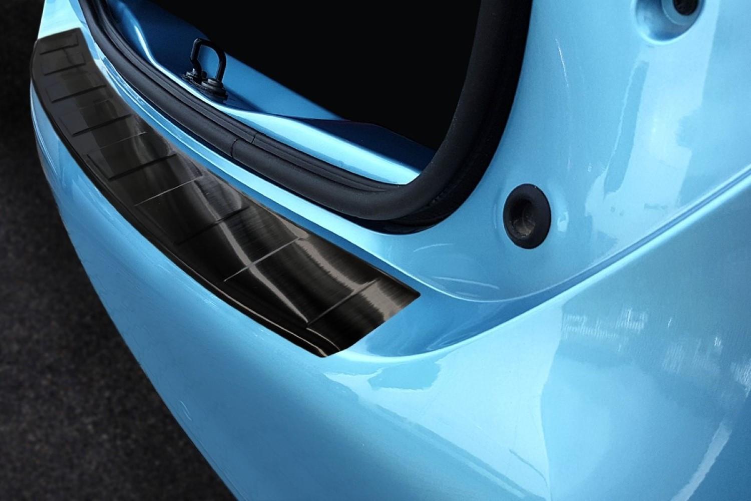 Protection de seuil de coffre convient à Renault Zoë 2020-présent 5 portes bicorps acier inox brossé anthracite