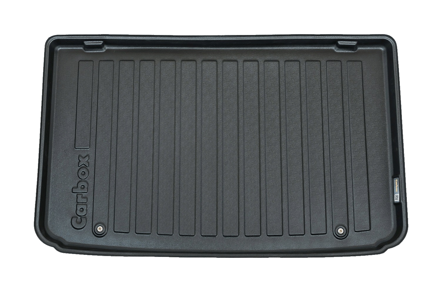Kofferbakmat geschikt voor Renault Clio IV 2012-2019 5-deurs hatchback Carbox Form PE rubber - zwart