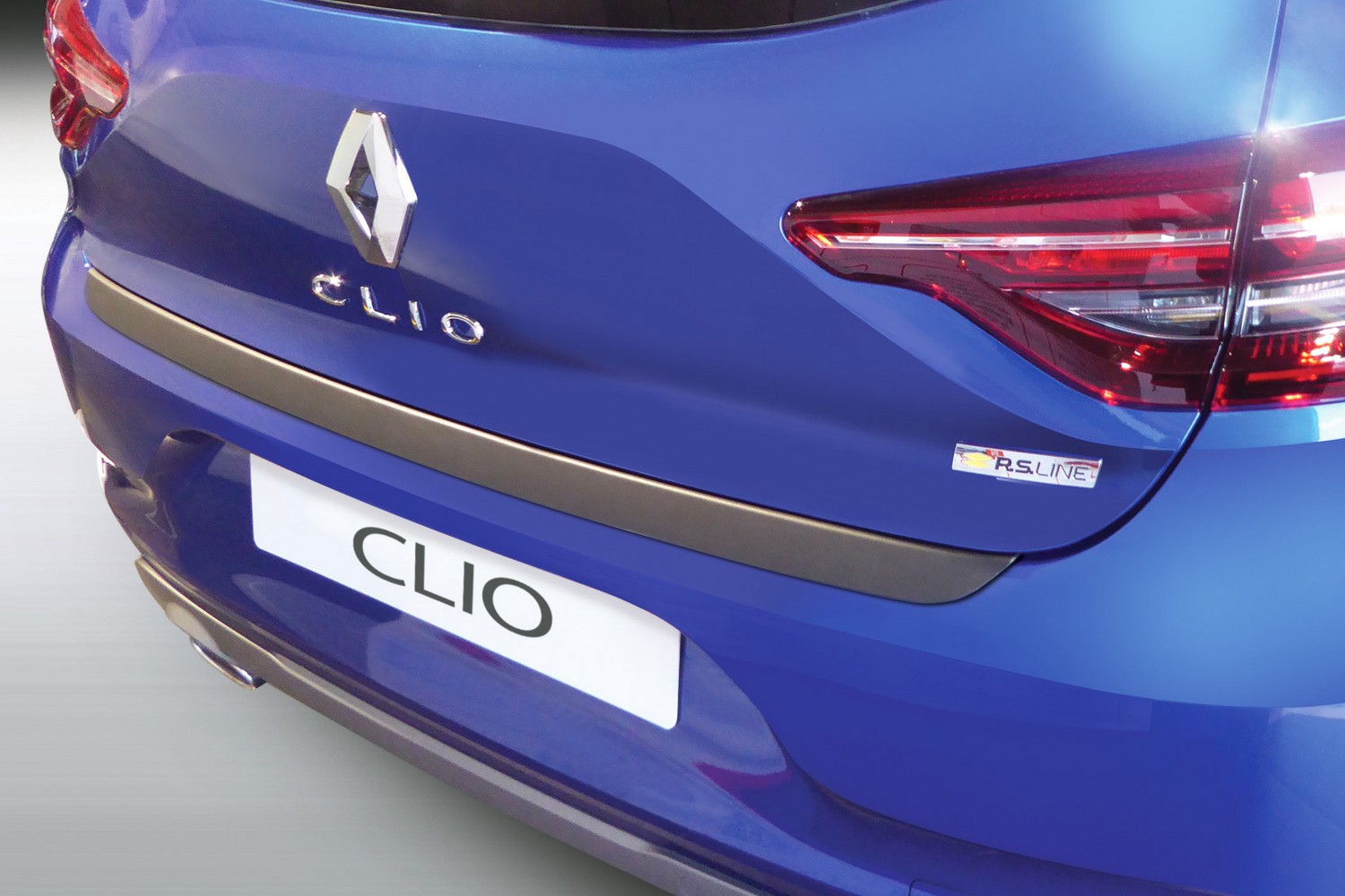 Protection de seuil de coffre convient à Renault Clio V 2019-présent 5 portes bicorps ABS - noir mat