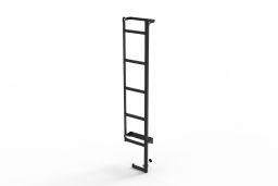 Door ladder stainless steel black (1)