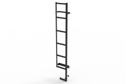 Door ladder stainless steel black (1)