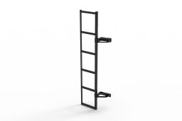 Door ladder stainless steel black (1)