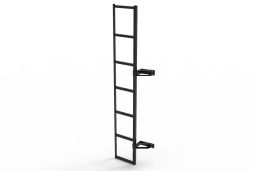 Door ladder stainless steel black (1)